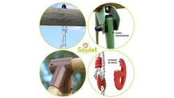 Altalena in legno con scivolo Figue