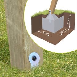 Balançoire en bois avec toboggan Prune