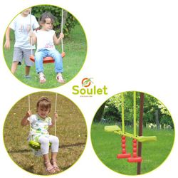 Columpio metálico con balancín