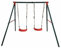 Columpio para niños doble de metal