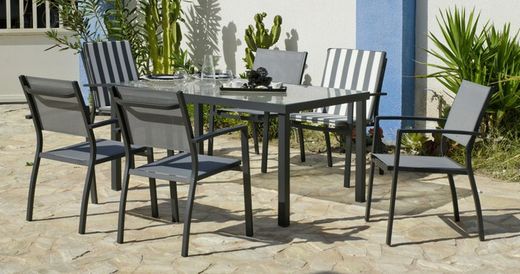Conjunto de jardim em alumínio Horizón