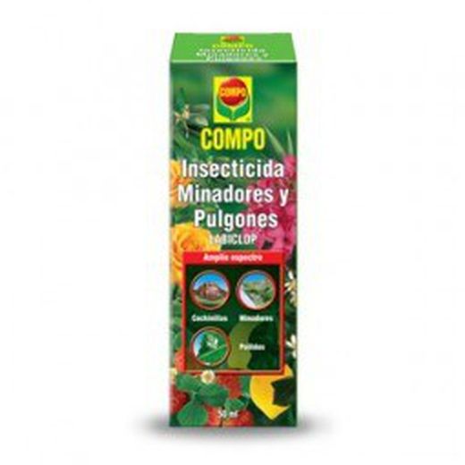 Contra Minadores y Pulgones Compo envase de 50 ml.