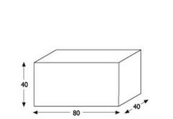 Quadratischer Cortenstahl 50x50x50