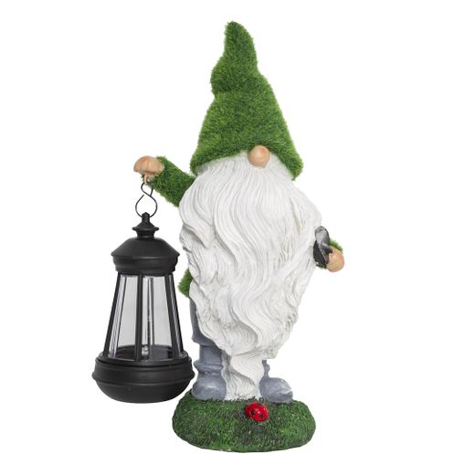 Figurina del nano del sole con luce calda