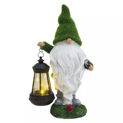 Figura enano solar con luz cálida