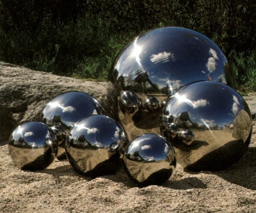 Mostrador de aço inoxidável polido