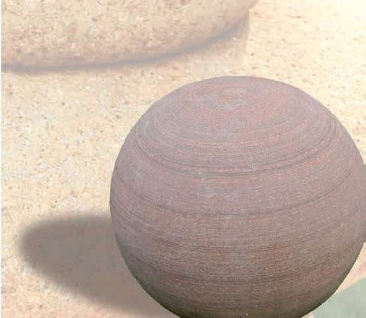 Esfera decorativa de arenito wenge