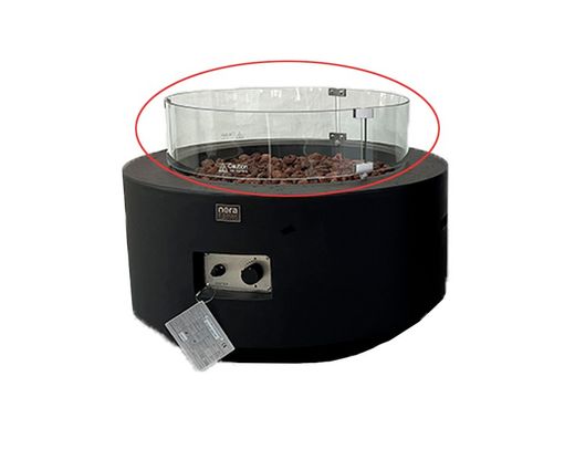 Mesa estufa Yasur para exterior de la marca Nora Flames