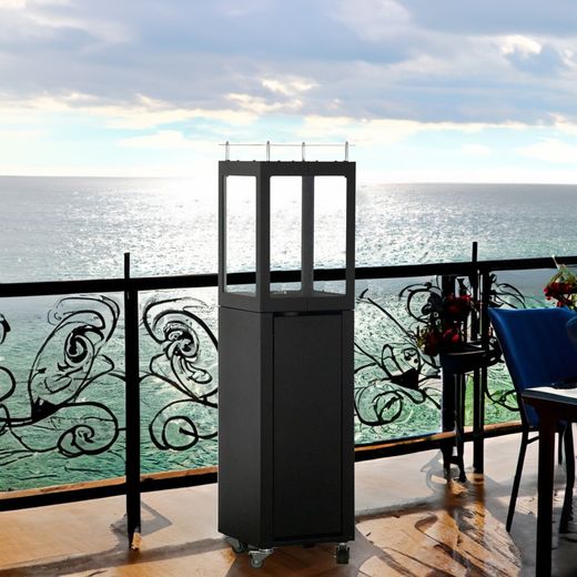 Estufa de pellet para exterior de la marca Nora Flames