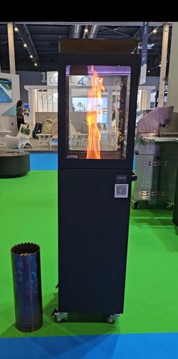 Estufa de pellet para exterior de la marca Nora Flames