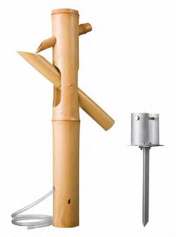 Fontana giapponese in bambù per giardino o laghetto – Effetto Zen