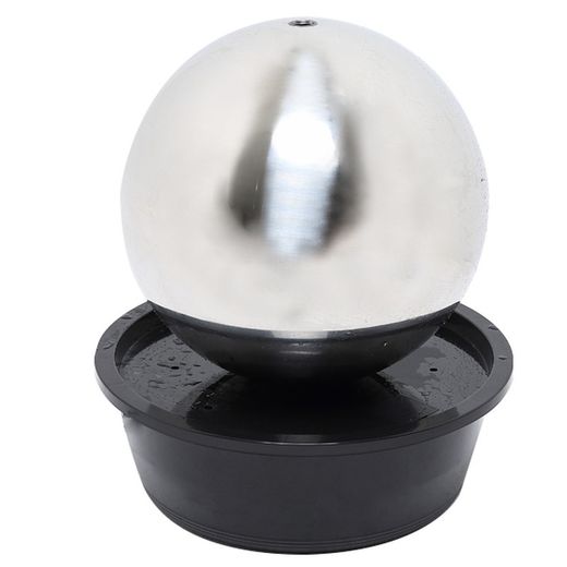 Fuentes esfera de acero inoxidable con leds, bomba y estanque de plástico