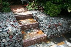 Gavión de jardín decorativo