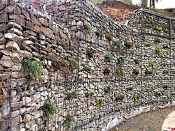 Gavión de jardín decorativo