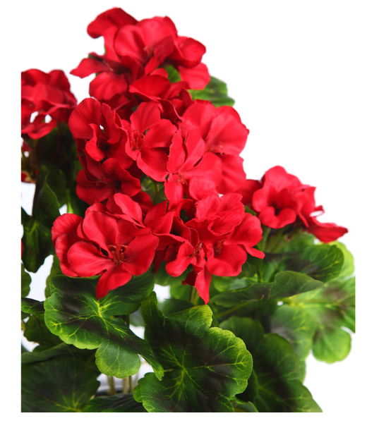 Künstliche Geranie mit Topf, 38 cm