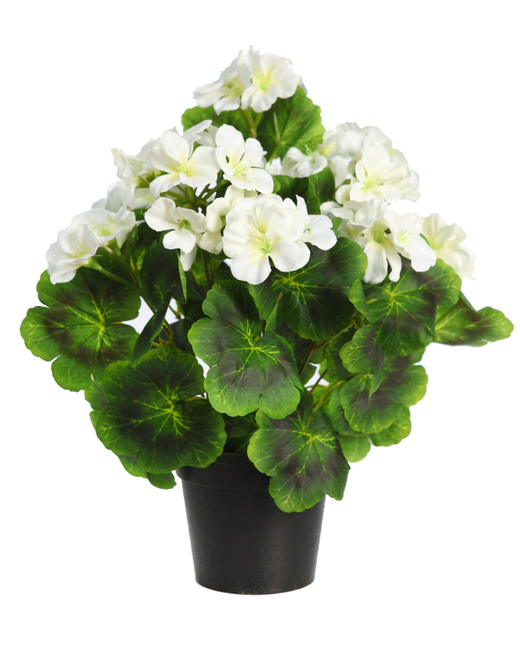 Künstliche Geranie mit Topf, 38 cm