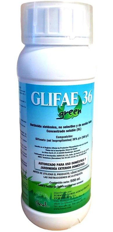 Glifae 36 Green Herbicida total glifosato — jardineriadelvalles