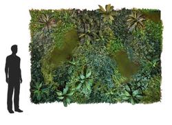 Gran Jardin artificial musgo-helecho m2