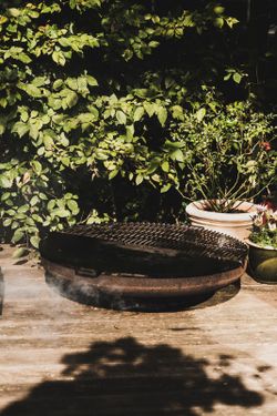 Griglia a semicerchio per barbecue all'aperto BonGrill