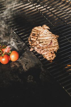 Griglia a semicerchio per barbecue all'aperto BonGrill