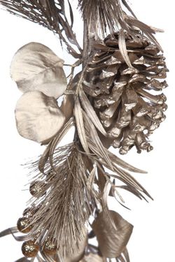 Metallic pine and pineapple garland 170cm