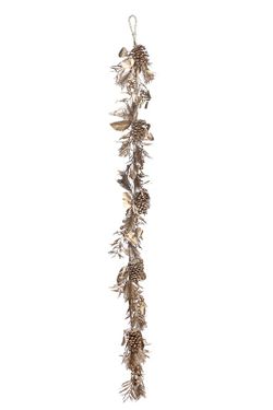 Metallic pine and pineapple garland 170cm