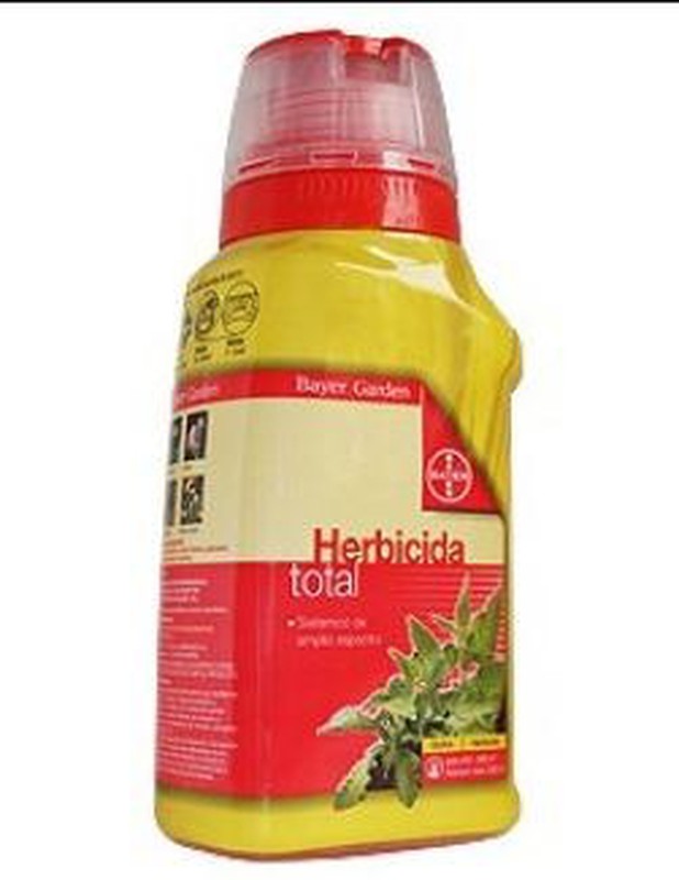 Herbicida Glifosato liquido Total Bayer envase 500 ml.