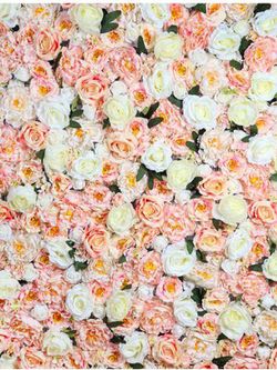 Roses artificielles de jardin vertical. Hauteur personnalisée