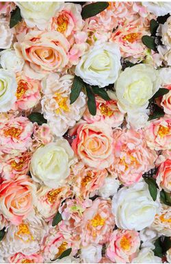 Roses artificielles de jardin vertical. Hauteur personnalisée