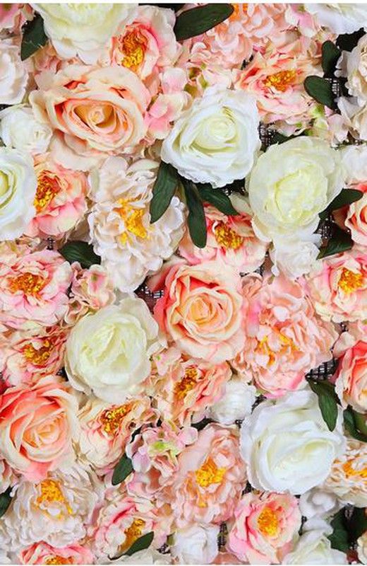 Roses artificielles de jardin vertical. Hauteur personnalisée