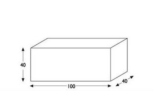 100X40X40 Stainless Steel Planter