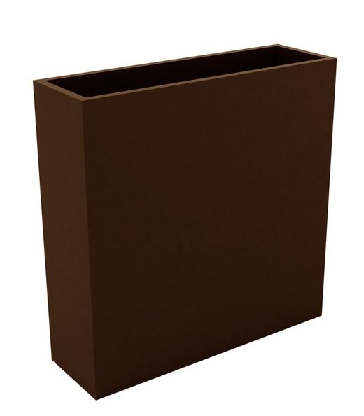 Square planter 80x80x80 double-walled in resin, By Vondom
