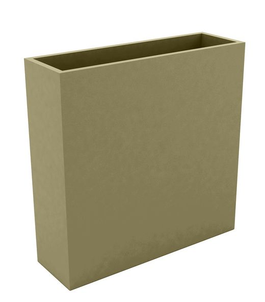 Square planter 80x80x80 double-walled in resin, By Vondom
