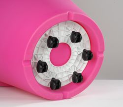 Vaso Pegaso in resina 60x55 cm