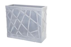 Jardinera resina rectangular alta flowebox 80x30 cm