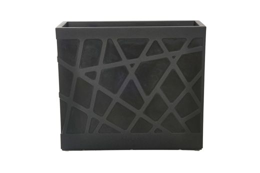 Jardinera resina rectangular alta flowebox 80x30 cm