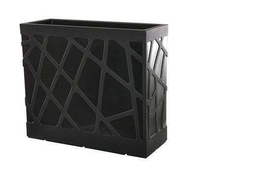 Jardinera resina rectangular alta flowebox 80x30 cm