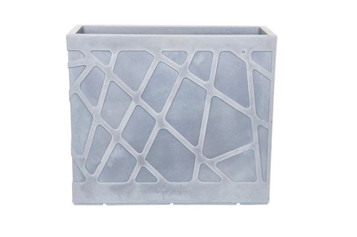 Jardinera resina rectangular alta flowebox 80x30 cm