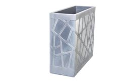 Jardinera resina rectangular alta flowebox 80x30 cm