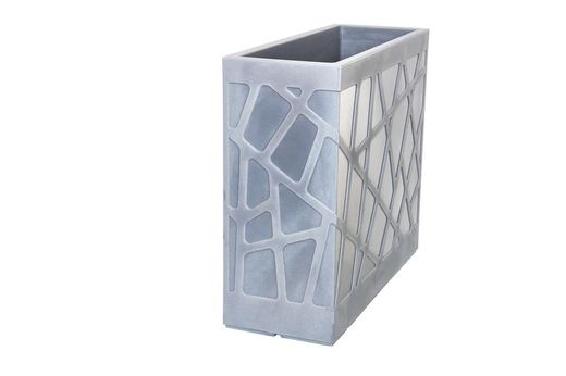 Jardinera resina rectangular alta flowebox 80x30 cm