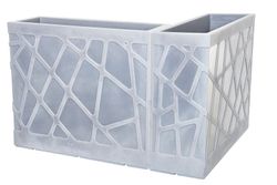 Jardinera resina rectangular alta flowebox 80x30 cm