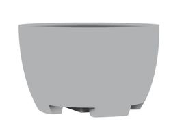 Fioriera rotonda in resina Megalos 110x65 cm