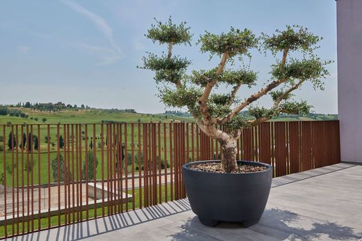 Jardinera resina redonda de grandes dimensiones megalos 122x73 cm