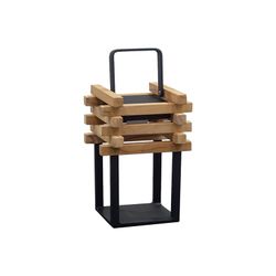 Lâmpada LED solar de mesa em bloco de alumínio