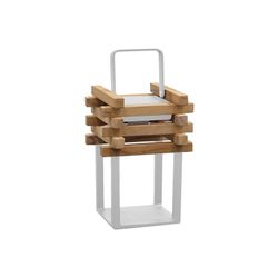 Lâmpada LED solar de mesa em bloco de alumínio