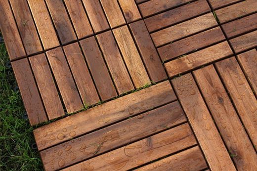 Loseta jardín madera teka
