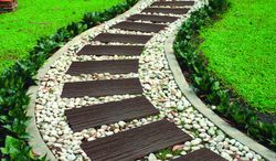 Nortene brand imitation wooden train sleeper tile
