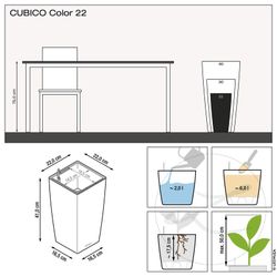 Cubic Owl self-watering pot 49.5x49x5x75.5 cm