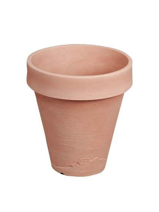 Jardinière classique en résine couleur terre Country ronde 45x49 cm