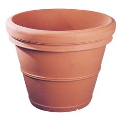 Liscio doppio resin glass pot